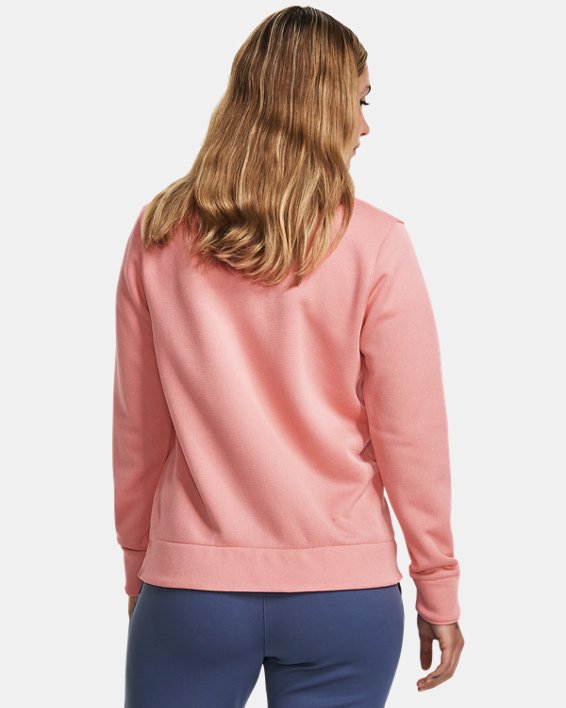 Damen UA Storm Fleece-Sweater mit ½ Zip, Pink, pdpMainDesktop image number 1